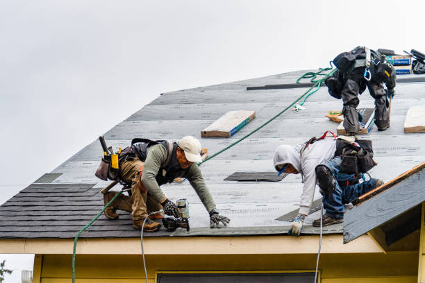 Professional Roofing technician working in Evergreen, CO
